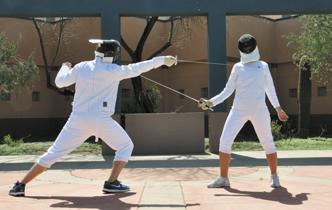 shadowbox players fencers